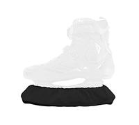 Qchengsan Ice Skate Blade Covers,Skate Guards,Guards for Hockey Skates,Figure Skates and Ice Skates,Skating Soakers Cover Blades for Kids Youth Adult - Men Women Boys Girls (Large (Adult), Black)