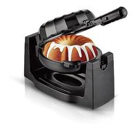 QCHIAN 1800W Electric Rotating Lava Cake Maker, Automatic Constant Temperature, Uniform Heat, with Non-Slip Feet and Non-Stick Plate, for Home Kitchen and Commercial