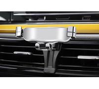 QCHIAN Car Phone Holder for Volkswagen Polo 2011-2023, Stable Handsfree Phone Holder Mount for Car, Adjustable Car Mobile Phone Cradle 360° Rotation Vent Dashboard Stand,B Silver 2019~2023