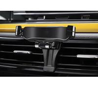 QCHIAN Car Phone Holder for Volkswagen Polo 2011-2023, Stable Handsfree Phone Holder Mount for Car, Adjustable Car Mobile Phone Cradle 360° Rotation Vent Dashboard Stand,B Black 2019~2023