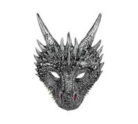 Qchomee Realistic Dinosaur Mask Novelty Funny Dinosaur Headband Animal Full Face Mask Headwear for Halloween Cosplay Prank Trick Amuse Fancy Dress Easter Carnival Festival Costume Prop