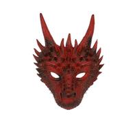 Qchomee Realistic Dinosaur Mask Novelty Funny Dinosaur Headband Animal Full Face Mask Headwear for Halloween Cosplay Prank Trick Amuse Fancy Dress Easter Carnival Festival Costume Prop