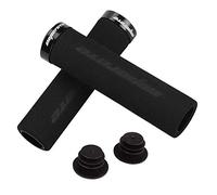 Qchomee Soft Sponge Bike Handlebar Grips Lock on Black Foam Bicycle Handle Grip Cover Non-Slip Comfortable for Cycle Scooter Cruiser Urban Bike Tricycle Wheel Chair MTB BMX Foldable Bicycle