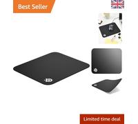 QcK Mini Black Mouse Pad - Cloth Surface for Game Enhancing Performance