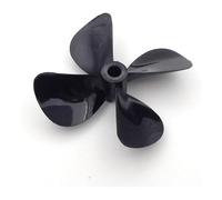 QCKNKMGG Outboard Propeller, Model Boat Propeller 60-70mm 5mm Shaft PC 4-Blade CW CCW RC Bait Tug Marine ROV(1PC D70mm Left Hand)