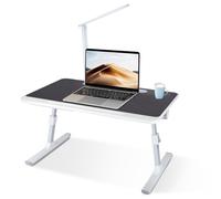 QCKNKMGG Portable Laptop Bed Table, Adjustable Reclining Foldable Lap Bed Table Ports Ventilated Multicolor XL 60x40 cm(Lámpara De Mesa Negro)