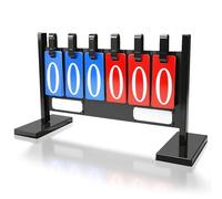 QCKNKMGG Sports Score Flip Scoreboard 6-Digit Flip Scoreboard For Soccer Basketball Games Multicolor(Color 1)