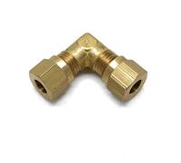 qcl British Made 6mm Equal 90 Degree Brass Compression Bend