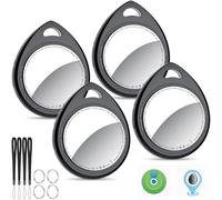 QCOQ® Air Locator Tags 4 Pack Compatible with Apple Find My (iOS Only)