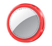 QCOQ Item Finder 1-Pack Red, Bluetooth Key Finder Compatible with Apple Find My (iOS Only), Item Locator for Luggage/Bags/Wallet, Replaceable Battery