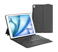 Qcoswa iPad 10.2 Inch 9th Generation Keyboard Case with Touchpad & Built-in Stand, Bluetooth Wireless for iPad 8th Gen/7th Gen/iPad Pro 10.5"/iPad Air 3rd Gen, Ultra-Light 432g