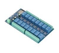 QCSTORE 16 Channel Relay Module Board Advanced for -WROOM Smart Home Automation DC 5-12V Flexible Power Supply