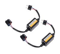 QCSTORE 2pcs H4 LED CANbus Decoder High Efficiency Plug and Play Anti Flicker Solution for Aftermarket LED