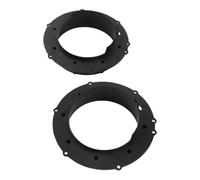 QCSTORE Car Speaker Mounting Bracket, Effective Spacer Rings, Replacement for Octavia, Black, 2 Units