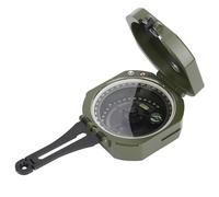 QCSTORE High Accuracy Geological Compass Waterproof Multifunctional Luminous for Orienteering and Outdoor Trips Green Zinc Alloy 1 Piece