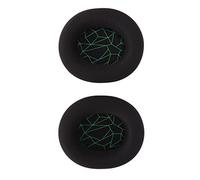 QCSTORE High Elasticity Ear Pads for Headphones Replacement Upgraded Memory Foam Ear Cushion for 3/5/7 and Other Headsets 2 Pieces (Black pads with green silk screen)