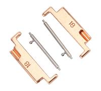 QCSTORE Metal Watch Band Adapter Set, Premium Stainless Steel, Stylish Connection Replacement for 18-22mm Watch Bands (A Pair)