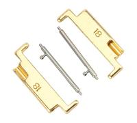 QCSTORE Metal Watch Band Adapter Set, Premium Stainless Steel, Stylish Connection Replacement for 18-22mm Watch Bands (A Pair)