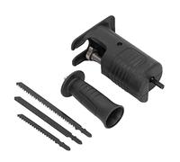 QCSTORE Versatile Reciprocating Saw Attachment for Cordless Drill, Enhanced Cutting Performance with 3 Blades for Wood, Metal, and Meat, Lightweight and Easy to Use