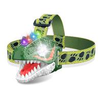 QCTOYS Kentrosaurus Dinosaur Headlamp LED Lights Adjustable Headband