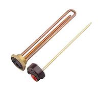 QCUXLRND DN32 1 1/4'' Immersion Water Heater with Thermostat Adjustable Temperature Regulator Heating Element 220v 1200w 1500w 2kw 3kw cuicui (Color : 1500w U type, Size : 220V)