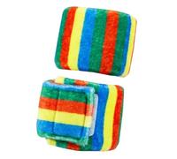QCWN 2 Pack Weighted Wristbands, Sensory Bracelet Set with Adjustable Hook-and-Loop Closure for SPD ADHD and Autism, Increase Hand Stability and Focus, Soft Polyester Wrist Weights for Classroom, Home