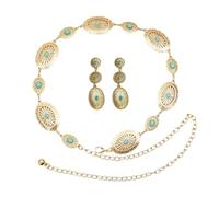 QCWN 2 Pcs Western Concho Costume Jewelry Set for Women