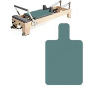 QCWN Non-Slip Pilates Reformer Mat Cover, 39" x 24" Pilates Machine Towel with Headrest Cutout, 0.8mm Sweat-Wicking Micro-Suede Foldable Mat for Female Pilates Enthusiast Exercise Matfor Pilate