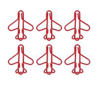 Qcwwy 100Pcs Plane Shaped Paper Clips Office Supplies Slip Multipurpose with Strong Secure Grip for Notebooks Office File Organization 100Pcs Plane Shaped Paper Clips Cute Anti