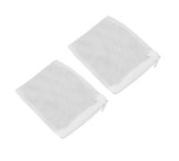 Qcwwy 10Pcs Aquarium Filter Media Bags, Reusable Fish Tank Fine Mesh Bag Biological Filtration Saltwater Freshwater Sacks with Zipper for Activated Carbon Ceramic Rings Peat Fiber