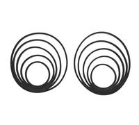 Qcwwy 10PCS Aquarium Floating Plant Corral, Fish Feeding Ring Floating Aquarium Feeding Ring 5 Size Floating Plant Corral Fish Tank Food Ring Keep Floating Plants in Place (10pcs Black)