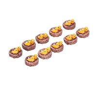 Qcwwy 10Pcs Bird Ornaments Micro Landscape Decor Garden Decor Plant with Resin Material for Succulent Bonsai Home Desktop Decoration