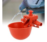 Qcwwy 10Pcs Poultry Drinker Water Bowl Automatic Watering Cup for Chicken Duck Goose Cage Easy Install Adjustable Water Volume Garden Breeding