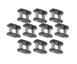 Qcwwy 10pcs T8f Chain Master Link Steel Reusable Connectors Wear Resistant Lightweight Compact Shape for Direct Replacement Electric Bike Conversion Accessories