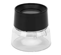 Qcwwy 10X Stand Magnifier Magnifying Glass Magnifying Lens Loupe Dual Lens Desktop Portable for Reading Jewelry Inspection with Sturdy ABS Acrylic Lenses