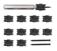 Qcwwy 13Pcs Spot Weld Cutter Set 3/8in Spot Weld Drill Bit Remover Welding Cutter with Double Sided HSS Blade for Thin Metal Sheets Stainless Steel Aluminum