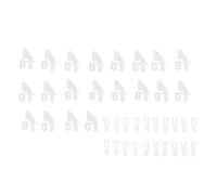 Qcwwy 20 Sets of 4 HORNS CLEVIS HORIZES RC Plane Kit, Flexible Design of the Rod, Conveniently Adjustable for Foam Fixed Wing Aircraft