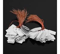Qcwwy 200PCS PVC Hanging Blumenamen -Samen -Day Marker for Plants Identification, Reusable and Outer Signs Kit (White)