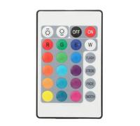Qcwwy 24 Key RGB LED Light Strip Controller, Mini USB IR Remote Control with Brightness Adjustment, Static Color Selection, for Decorative Lights, Soft Light Strips, Wall Washers (Line length 0.5