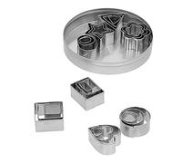 Qcwwy 24Pcs Biscuit Cutters Stainless Steel Set for Baking Clay Molds Cookies and Crafting