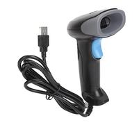 Qcwwy 2D Barcode Scanner Scanning Equipment with Ergonomic Handle for Supermarket Pharmacy Restaurant Clothing Store 2D Barcode Scanner Red Light Scanning Head Office Supplies