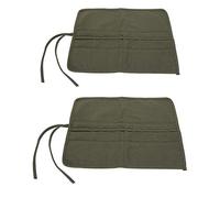Qcwwy 2Pcs Canvas Paint Brush Holder Durable Storage Bag for Various Art Supplies for Artists and Students School Supplies
