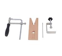 Qcwwy 3 in 1 Jewelry Saw Kit, Wood and Stainless Steel, Compact Bench Pin Clamp with 12 Blades for Jewelry Making and Crafting