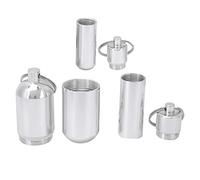Qcwwy 3 Pcs Aluminum Alloy Can Office Supplies Box Container with Silicone Seal Ring for Storage of Food Tea Candy 3 Pcs Aluminum Alloy Can Portable Sealing Office School Supplies