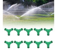 Qcwwy 3 Way Hose Connector, Plastic Y Splitter Adapter 10PCS 2.4 Inch Quick