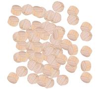 Qcwwy 300Pcs Wood Slices, Beech Unfinished Small Circles for DIY Crafts and Wedding Decor (1cm)