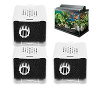 Qcwwy 3pcs Aquarium Filtering Fish Tank Filter Canister Filter Media Chamber M Size Large Capacity Multi-Layer Box for ZY-N62 with High Rate Plastic Cotton Core