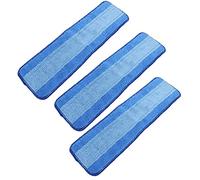 Qcwwy 3PCS Reusable Microfiber Mop Cloth Refills for Mop, Wet Dry Dual Use Washable Floor Pads, with Superfine Fiber Material, for Home Office Kitchen Bathroom