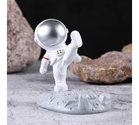 Qcwwy 400G Weighted Base Phone Support Cartoon Cell Phone Stand Synthetic Resin Desktop Tablet Bracket Nordic Minimalist Space Figure Ornament Handcrafted Item 3D Visual Effect Gadget (Kung Fu