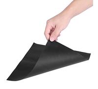Qcwwy 4PCS Reusable Gas Stove Burner Covers Fiberglass Heat Resistant Non Stick Protectors 10.63x10.63in for Mess Free Cooking At Home Kitchen Tools (Black)